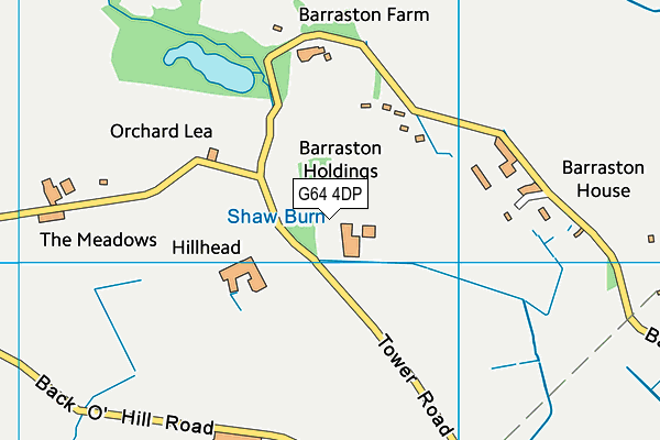 G64 4DP map - OS VectorMap District (Ordnance Survey)