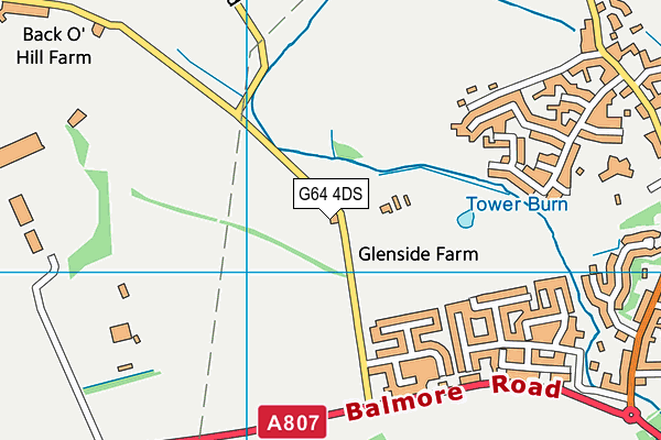 G64 4DS map - OS VectorMap District (Ordnance Survey)