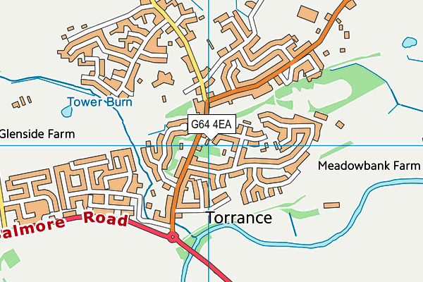 G64 4EA map - OS VectorMap District (Ordnance Survey)