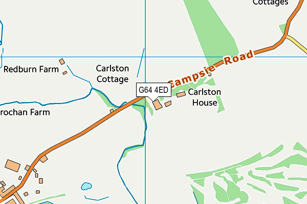 G64 4ED map - OS VectorMap District (Ordnance Survey)