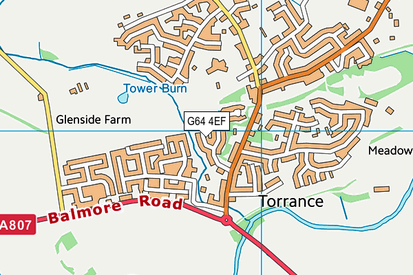 G64 4EF map - OS VectorMap District (Ordnance Survey)