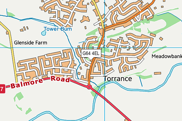 G64 4EL map - OS VectorMap District (Ordnance Survey)