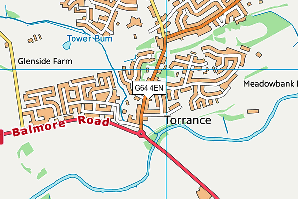 G64 4EN map - OS VectorMap District (Ordnance Survey)