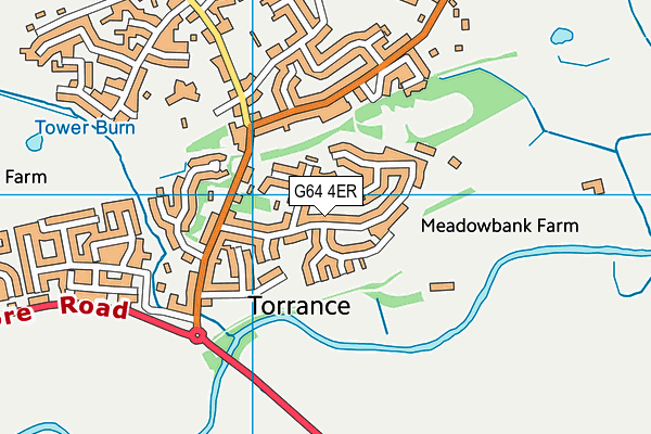 G64 4ER map - OS VectorMap District (Ordnance Survey)