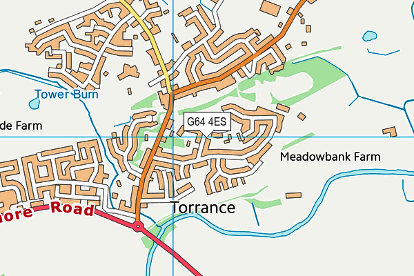 G64 4ES map - OS VectorMap District (Ordnance Survey)