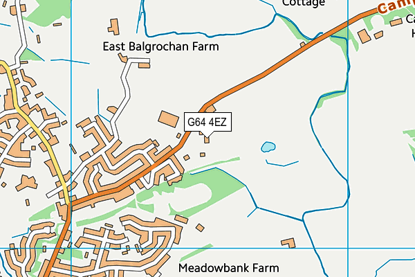 G64 4EZ map - OS VectorMap District (Ordnance Survey)