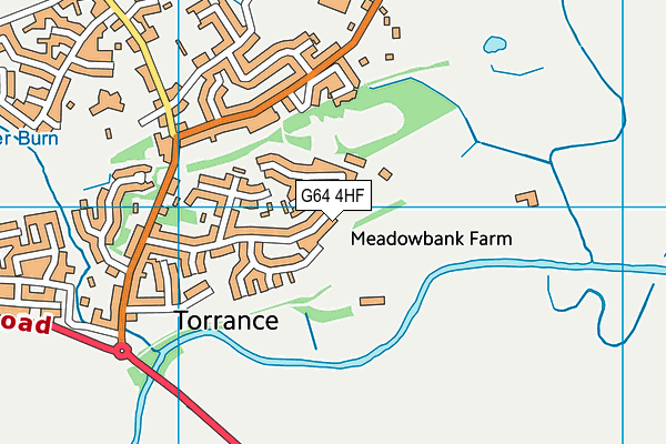 G64 4HF map - OS VectorMap District (Ordnance Survey)