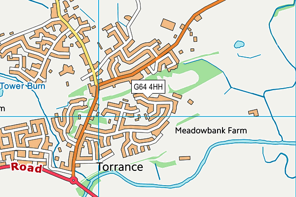 G64 4HH map - OS VectorMap District (Ordnance Survey)