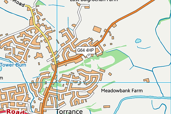 G64 4HP map - OS VectorMap District (Ordnance Survey)