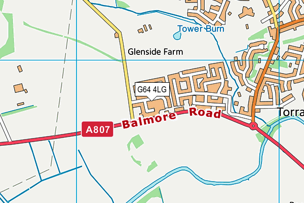 G64 4LG map - OS VectorMap District (Ordnance Survey)