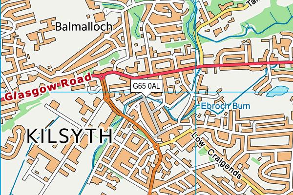 G65 0AL map - OS VectorMap District (Ordnance Survey)