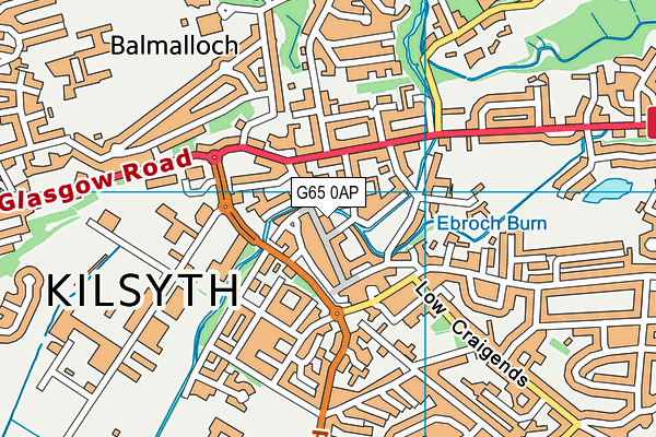 G65 0AP map - OS VectorMap District (Ordnance Survey)