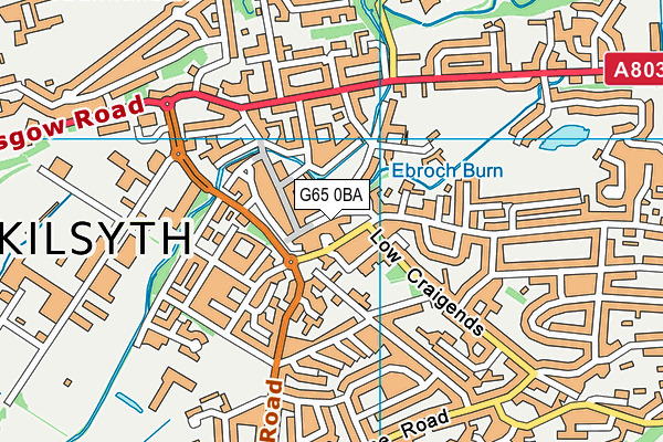 G65 0BA map - OS VectorMap District (Ordnance Survey)