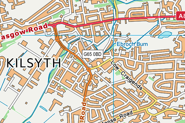 G65 0BD map - OS VectorMap District (Ordnance Survey)