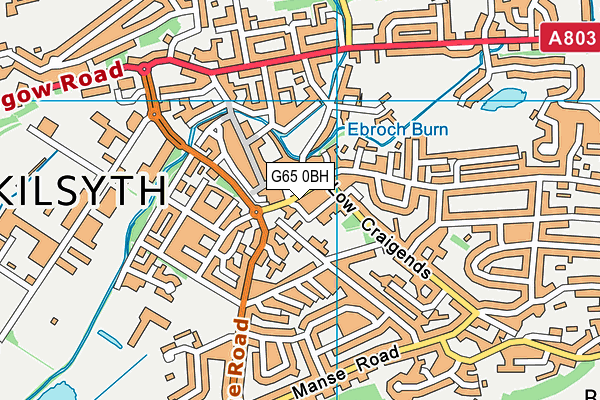 G65 0BH map - OS VectorMap District (Ordnance Survey)