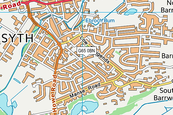 G65 0BN map - OS VectorMap District (Ordnance Survey)