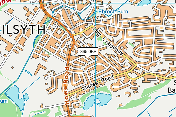 G65 0BP map - OS VectorMap District (Ordnance Survey)