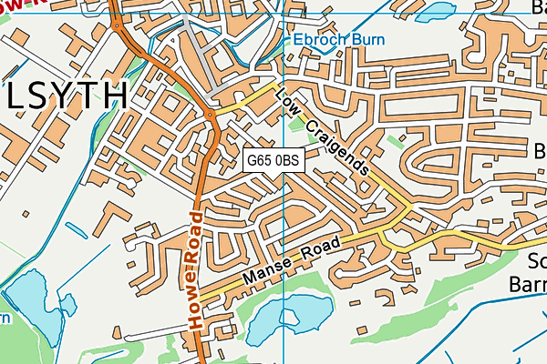 G65 0BS map - OS VectorMap District (Ordnance Survey)