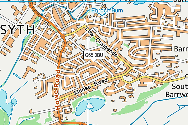 G65 0BU map - OS VectorMap District (Ordnance Survey)