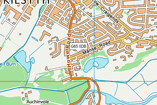 G65 0DB map - OS VectorMap District (Ordnance Survey)