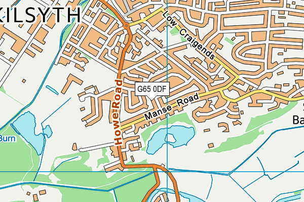 G65 0DF map - OS VectorMap District (Ordnance Survey)