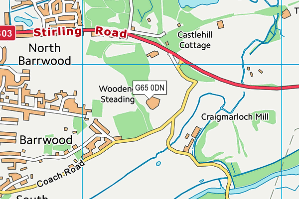 G65 0DN map - OS VectorMap District (Ordnance Survey)