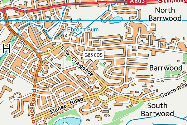 G65 0DS map - OS VectorMap District (Ordnance Survey)