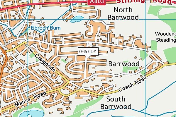 G65 0DY map - OS VectorMap District (Ordnance Survey)