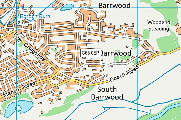 G65 0EP map - OS VectorMap District (Ordnance Survey)