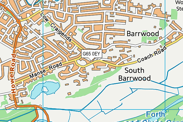 G65 0EY map - OS VectorMap District (Ordnance Survey)