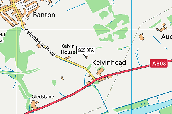 G65 0FA map - OS VectorMap District (Ordnance Survey)