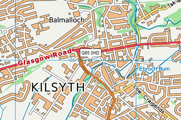 G65 0HD map - OS VectorMap District (Ordnance Survey)