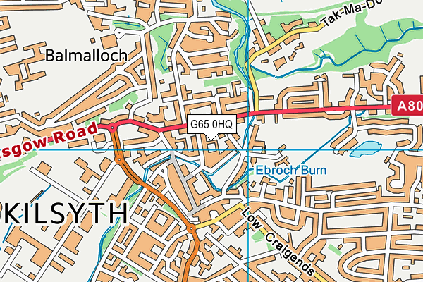 G65 0HQ map - OS VectorMap District (Ordnance Survey)