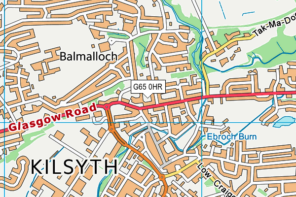 G65 0HR map - OS VectorMap District (Ordnance Survey)