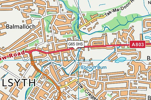 G65 0HS map - OS VectorMap District (Ordnance Survey)