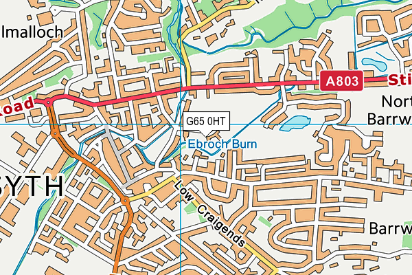 G65 0HT map - OS VectorMap District (Ordnance Survey)