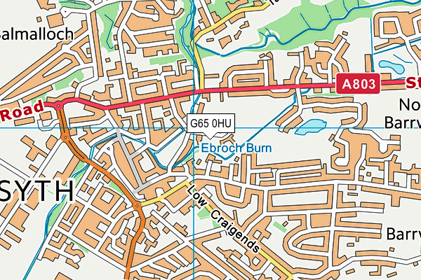 G65 0HU map - OS VectorMap District (Ordnance Survey)