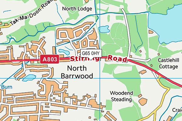 G65 0HY map - OS VectorMap District (Ordnance Survey)