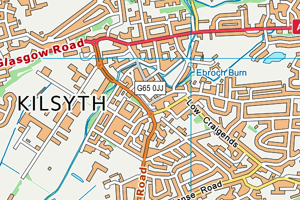 G65 0JJ map - OS VectorMap District (Ordnance Survey)