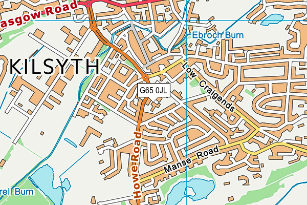 G65 0JL map - OS VectorMap District (Ordnance Survey)