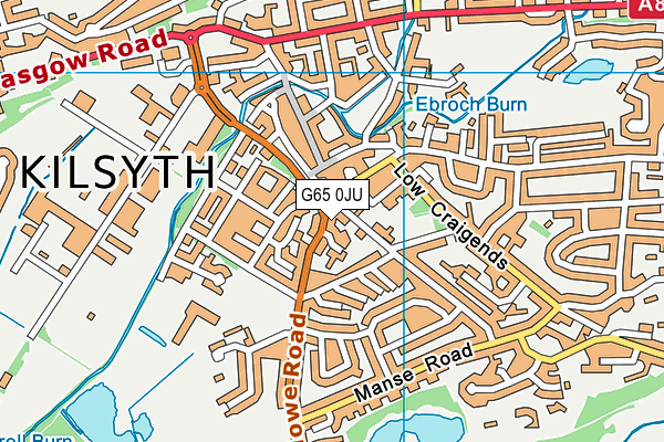 G65 0JU map - OS VectorMap District (Ordnance Survey)