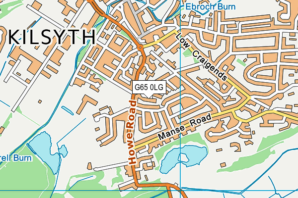 G65 0LG map - OS VectorMap District (Ordnance Survey)