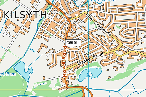 G65 0LJ map - OS VectorMap District (Ordnance Survey)