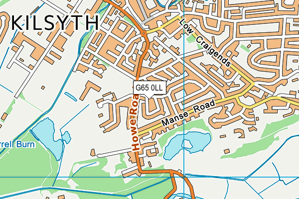 G65 0LL map - OS VectorMap District (Ordnance Survey)