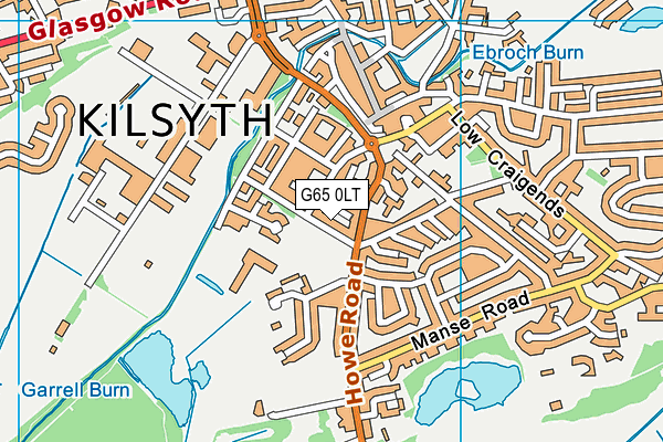 G65 0LT map - OS VectorMap District (Ordnance Survey)