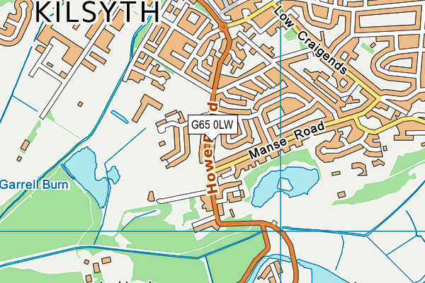 G65 0LW map - OS VectorMap District (Ordnance Survey)