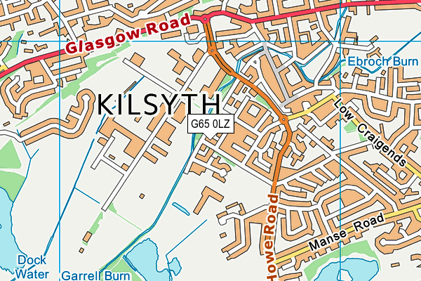 G65 0LZ map - OS VectorMap District (Ordnance Survey)