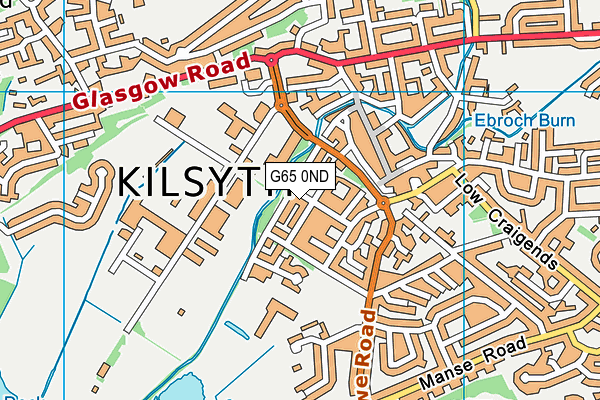 G65 0ND map - OS VectorMap District (Ordnance Survey)