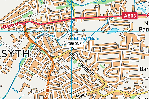 G65 0NE map - OS VectorMap District (Ordnance Survey)