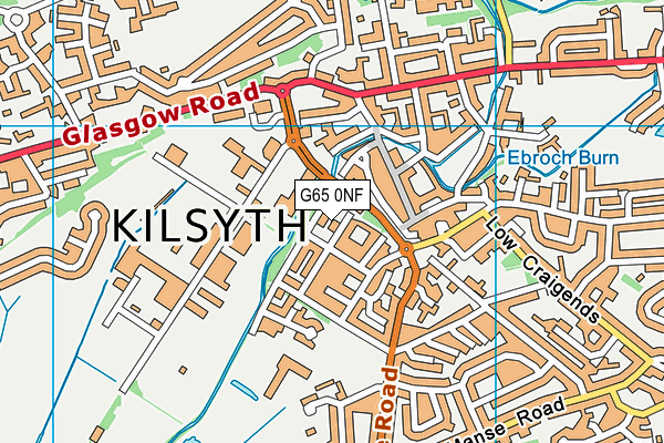 G65 0NF map - OS VectorMap District (Ordnance Survey)